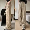 Pantalones de Trabajo Retro Americanos para Mujer, Nuevo Estilo Verano 2026, Cintura Alta, Corte Holgado, Diseño Adelgazante, Pantalones Largos Casuales de Pierna Ancha