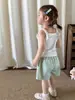 Ropa Infantil Yinco Pantalones para Niñas Verano Estilo Delgado 2026 Algodón Puro Casual Pantalones de Pierna Ancha para Niños Shorts para Bebés Clase A