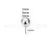 Aleación de Titanio F136 Punta de Bola Dentada Exterior Pulida Cono Labio Uña Oreja Uña Lengua Cabezal de Repuesto Titanio G23 Joyería para Piercing