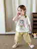 Ropa para Niños Zhe Li Pantalones para Niñas Verano Estilo Delgado 2026 Casual para Niños Pantalones Jogger Anti-Mosquitos Pantalones Capri para Bebé Niña Clase A