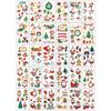 Pegatina Navideña Personalizada Dibujo Animado Pegatina para Diario Halloween Papá Noel Nochebuena Pegatina Tatuaje Muñeco de Nieve