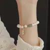 Pulsera de Perlas de Agua Dulce Naturales, Calabaza de Jade Hetian, Colgante de Cristal Amarillo Torre, Sentido de Diseño de Moda de Lujo Ligero, Pulsera Versátil para Mujeres