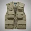 Chaleco de hombre multibolsillos, ligero, moderno, transpirable, nueva chaqueta chaleco para senderismo al aire libre para primavera y otoño, modelo de comercio electrónico transfronterizo