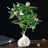 Plantas grandes em vasos com bordas douradas, fragrância forte, com botões florais, adequadas para uso interno e externo, plantas maduras para contemplação das flores, resistentes ao frio, florescem o ano todo