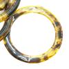 Anillo de Resina Estampado de Leopardo Hebilla de Cintura Flor de Café Transparente Hebilla de Bolso Hebilla de Unión Hebilla Redonda Venta Directa de Fábrica Botón