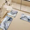 Alfombrilla de Baño con Forma de U para Pie de Inodoro Juego de Tres Piezas Antideslizante para Baño Alfombra de Diatomeas Absorbente Alfombra de Inodoro para el Hogar