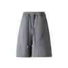 Shorts Casuais de Secagem Rápida com Cordão e Corte Diagonal, Venda Quente Especial Transfronteiriça para Casais, Novo Estilo de Verão, Versátil, Cinco Pontos