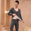 Ropa de Otoño Nueva con Doble Cara Cepillada Ab-Lado y Pantalones Largos para Mujeres y Hombres, Conjunto de Ropa Interior Térmica sin Costuras, Camiseta Base, Terciopelo Cálido
