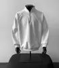 Sudaderas Retro Americanas de Cuello Alto para Otoño e Invierno para Hombres y Mujeres, Simples y Elegantes, Tops Pulóver Casual Versátiles para Parejas