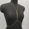 Aliexpress Cross-Border Nova Corrente Corporal Feminina Colar Corrente de Avião Corrente de Peito Corrente Sexy de Nicho de Luxo Leve