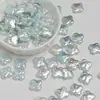 Dingyi tricolor trébol de cuatro hojas perla de imitación chapado en oro orificio pasante forma irregular cuentas sueltas accesorios para cadena de teléfono DIY