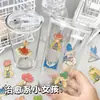 48 Hojas Calcomanías de Transferencia 3D Pintadas a Mano de Princesa de Cuento de Hadas Curativo para Niña Calcomanías Decorativas UV para Botella de Agua Auriculares Teléfono Computadora