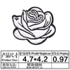 Patche de Tecido Rosa Patch Sapatos Roupas Decoração Bordado Aplique Toalha de Mesa Cortina Jaqueta Rasgada Jaqueta de Penas Reparo