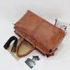 Bolsa de Viaje Retro para Hombre Bolso de Hombro Cruzado Equipaje de Gran Capacidad Estilo Europeo y Americano Bolso de Mano Bolsa de Viaje Bolsa de Gimnasio Moderno