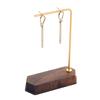 Estante de metal de nogal para pendientes, mostrador, estante creativo para guardar joyas, estante para collares, estante para uñas, estante para exhibir joyas