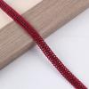 Cortina de renda colorida poliéster oito fitas renda faça você mesmo sofá tecido decoração para casa acessórios preto 1,2 cm