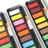 El Juego de Pinturas de Acuarela Sólida Más Vendido de Amazon, 12 Colores en una Caja Metálica Negra, Polvo de Pintura de Acuarela al por Mayor