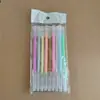 Caneta gel colorida de alto brilho 0,5 mm caneta d'água caneta aquarela transparente fresca caneta colorida atacado