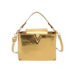 Bolso pequeño tejido de moda 2026 verano gran capacidad nuevo elegante casual bandolera bolso de mano bolso cuadrado pequeño