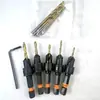 Ventas directas transfronterizas: Broca avellanadora con vástago hexagonal, recubierta de titanio, herramienta multifuncional para taladrar y avellanar, juego de brocas avellanadoras para carpintería