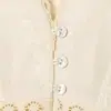 Roupas Femininas Transfronteiriças Novidades Primavera 2026 Estilo Europeu e Americano Moda Elegante Gola V Bordada Estilo Romântico Camisa 8741253