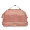 2025 Nova Bolsa de Mão Retro de Grande Capacidade para Viagem Lavável Multi-Camadas Armazenamento Bolsa de Maquiagem Bolsa de Mão Feminina