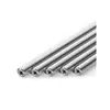 Eixo linear reto cromado com eixo guia roscado de extremidade dupla com rosca interna fixa, processamento personalizado com furo dentado rosca interna haste cromada