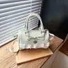Bolsa Pequena de Bolinhas com Renda para Mulheres 2026 Novo Estilo Doce Bolsa de Mão Formato Almofada Textura de Moda de Verão Bolsa Transversal
