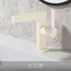 Torneira Criativa Nova Branca Leitoso Simples de Cobre para Lavatório Doméstico Torneira Quente e Fria tipo Bolha para Instalação sob a Bancada