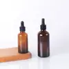 Frasco de Óleo Essencial Marrom, Frasco de Vidro Marrom à Prova de Luz para Essência, Frasco com Conta-gotas de Ponta Plástica Marrom, Frasco para Amostra Cosmética