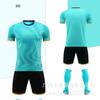 Uniforme de fútbol para hombre, ropa deportiva de fútbol para estudiantes de primaria con estampado, ropa de entrenamiento para niños, uniforme de fútbol de manga corta, uniforme de equipo