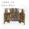 Cerca pequena de bambu roxo decoração de sashimi culinária japonesa adereços de foto ornamentos de cerimônia do chá tela mini cerca retrô