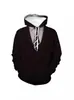 AliExpress Amazon transfronterizo traje creativo 3D cuello estampado digital sudadera con capucha sudadera con capucha sudadera de pareja en stock