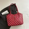 Outono 2026 Transfronteiriça Nova Bolso Casual de Bolinhas para Mãe e Filho Grande Capacidade para o Dia a Dia Bolsa de Ombro Única Bolsa Tote Versátil