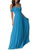 Ebay Vestido de Dama de Honor Europeo y Americano Largo de Gasa Vestido Largo de Hermanas Hombro Delgado Descubierto Mejor Amiga Amazon Vestido de Noche para Dama de Honor