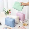 Bolsa de Cosméticos para Mujer Transfronteriza Bolsa de Cosméticos Portátil de Mano Pu Impermeable para Mujer Bolsa de Neceser de Viaje Bolsa Clutch de Almacenamiento