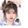 Peluca con flequillo de aire para mujer, popular en línea, hecha de cabello real, natural, ultraligera, invisible, realista, postizo de flequillo