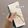Novos óculos de armação plana ultraleves e anti-luz azul para mulheres com miopia, disponíveis na Internet, armação grande para celebridades