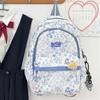 Mochila Escolar Estilo Japonês para Mulheres, Mochila de Design de Nicho Ins Graffiti Harajuku para Estudantes do Ensino Fundamental e Médio, Mochila de Grande Capacidade