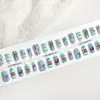 Color Base para Uñas Tiras de Uñas Pre-hechas Semi-terminadas PMMA Dulce Fresco Retro Americano Estilo Chino Uñas Portables Piezas de Uñas Postizas
