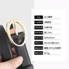 Cinto Feminino de Couro Genuíno Tendência Estilo Coreano Versátil Fino para Mulheres Elegante Cinto Preto para Calças em Estoque