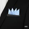 Lenço de Bolso Formal Masculino para Negócios Casamento Estilo Britânico Coreano Inserção Direta Quadrado Lenço de Peito Sem Dobras
