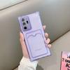 Adecuado para Samsung Note20 Funda con Tarjetero de TPU S25 Ultra Esquinas Reforzadas Anti-Caídas Transparente Protectora S26 Funda Suave A56