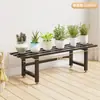 Soporte de flores de pie para balcón y sala de estar, estante de arte de hierro moderno simple para plantas suculentas, estante de escalera multicapa de acero inoxidable