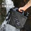 Cubo de PE de 10 litros para exteriores Camping Hogar Cubo para beber Almacenamiento de agua Cubo puro con grifo Tour en coche autónomo Cubo cuadrado