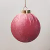 Adornos de bola de Navidad envueltos en terciopelo multicolor 6/8CM Decoración navideña bolas de Navidad de plástico decoraciones para árbol de Navidad