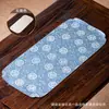 Brocado de Artesanato Premium Couro Flor de Bola Tapete Seco para Chá Estilo Chinês Mesa de Chá Acabamento de Mesa de Sala de Estar de Luxo Leve Tapete de Chá Cerimônia do Chá