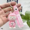 Llavero de Labubu Muñeco de Peluche Colgante Labubu Transfronterizo Colgante para Mochila Escolar Muñeco de Caja Sorpresa Labubu Flocado