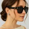 Nuevas gafas de sol tipo caja para hombre y mujer, moda europea y americana, gafas decorativas para fotos callejeras, tendencia coreana, gafas de sol de personalidad simple