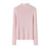 Suéter Básico de Otoño e Invierno de Alto Nivel Listo para Usar con Cuello Medio de Cachemira Pura para Mujer, Top Interior de Corte Ajustado, Color Pantone Personalizado